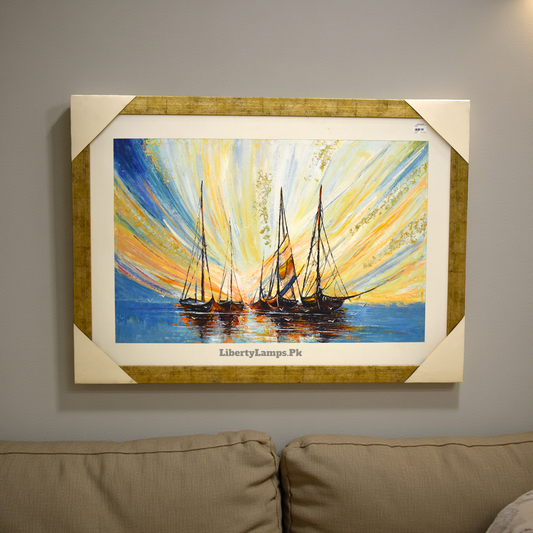 Ocean Drift™ – Handmade Boat Oil Painting on Canvas