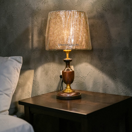 NatureCraft™ – Wooden Table Lamp Pair