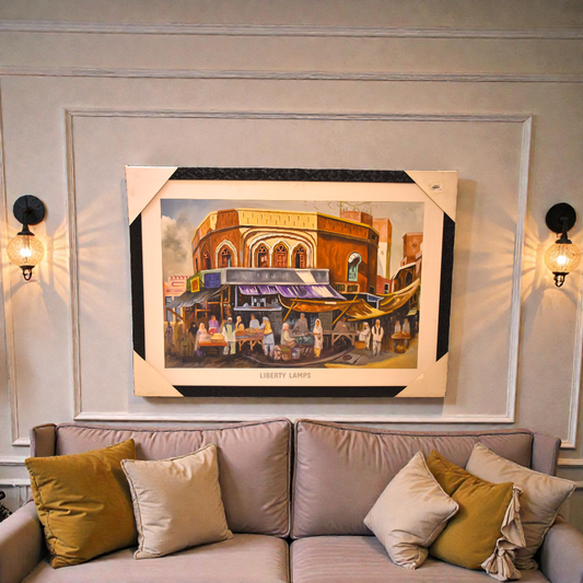 Timeless Heritage Village Oil Painting (Single)