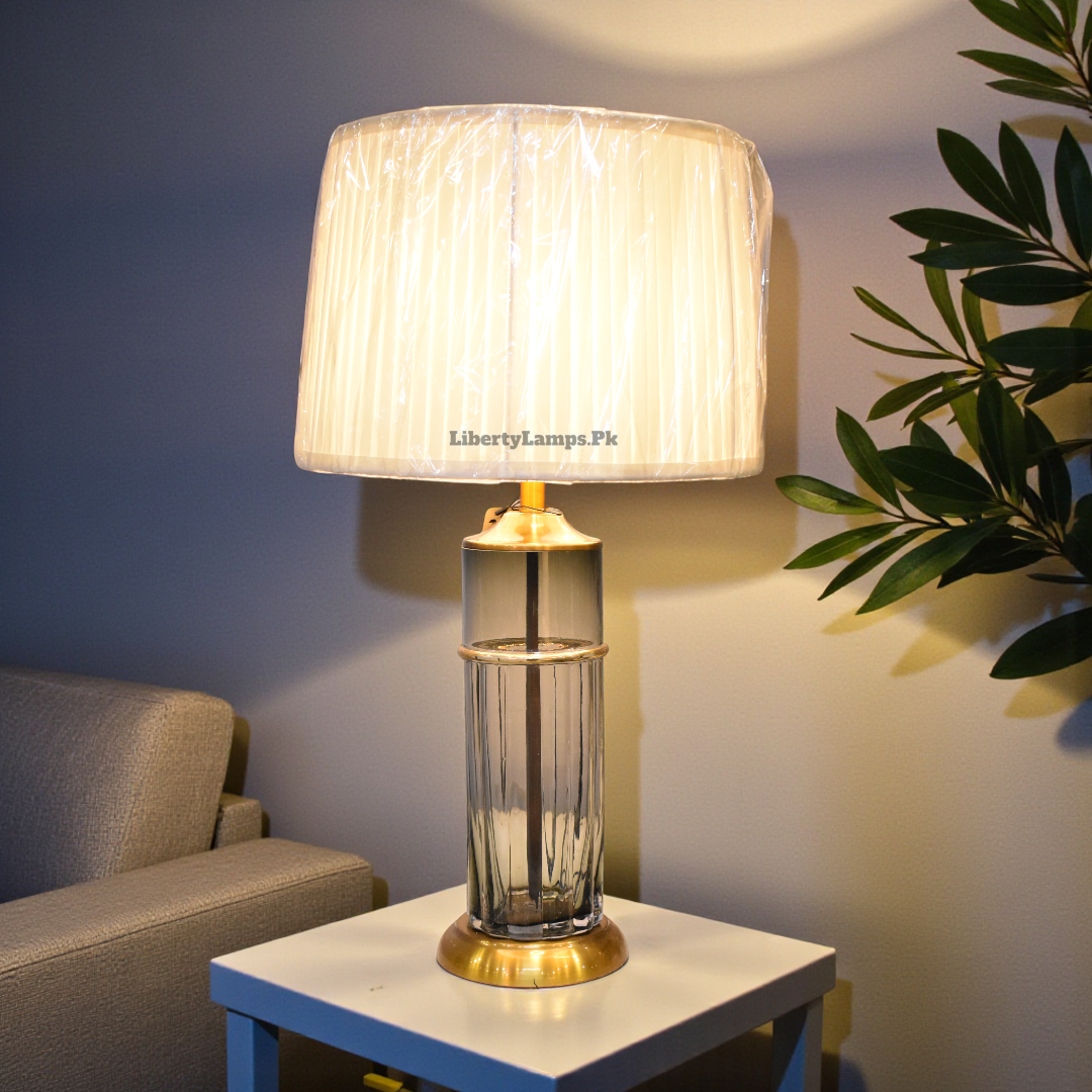 Crystal Veil Glass Table Lamp (Pair)