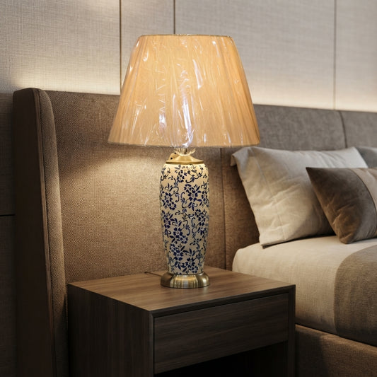 Porcelain Pottery Lamp – Pair