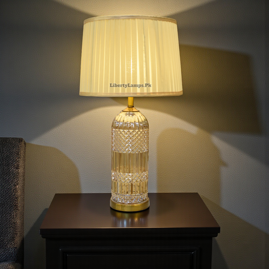 Crystal Aura – Glass Table Lamp (Single)