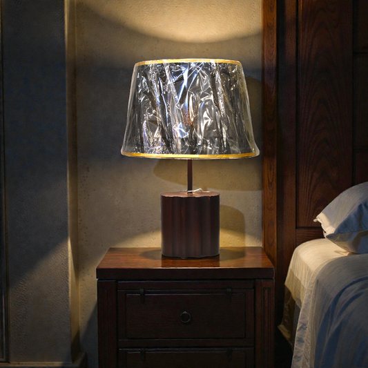 Rustic Wood Glow Table Lamp (Pair)