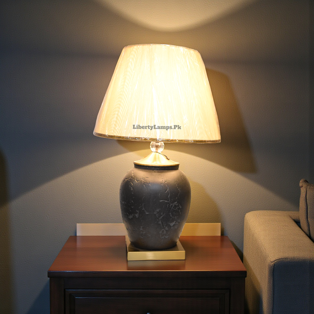 Marble Aura Textured Table Lamp (Pair)