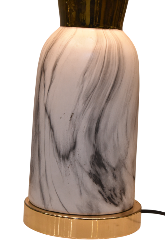 Marble Aura Porcelain Table Lamp (Pair)