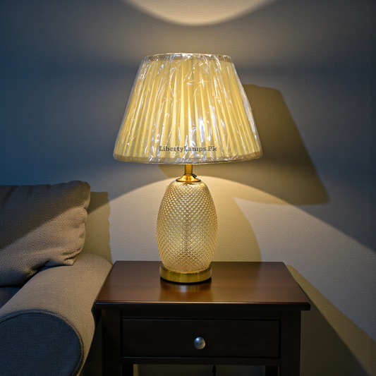 Pineapple Glow – Glass Table Lamp (Single)