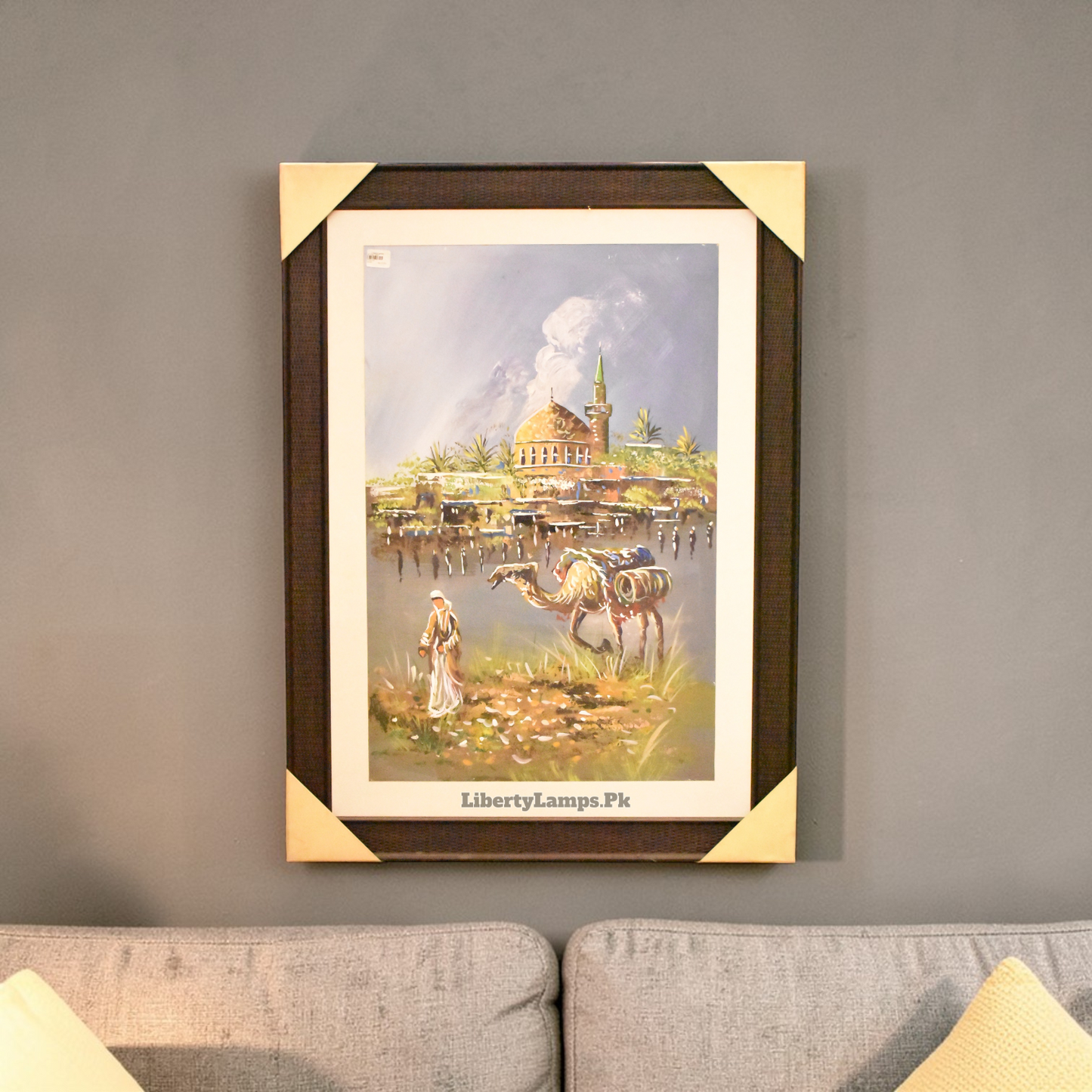 Desert Passage™ – Man with Camel Landscape Oil Painting on Canvas