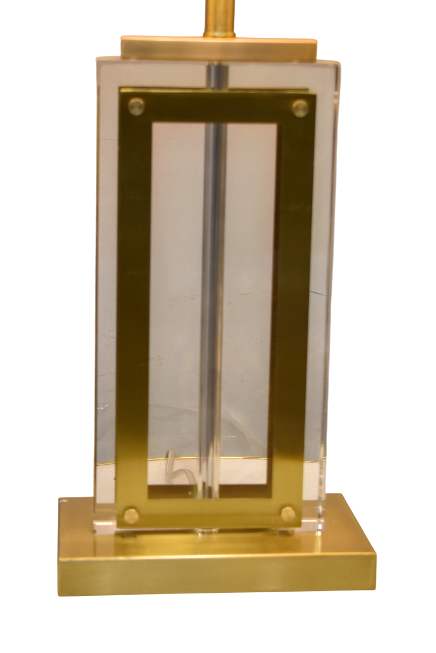 Regal Crystal & Metal Table Lamp (Pair)