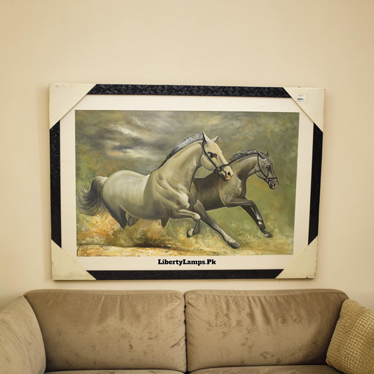 Golden Stallion™ – Horse Oil Painting on Canvas