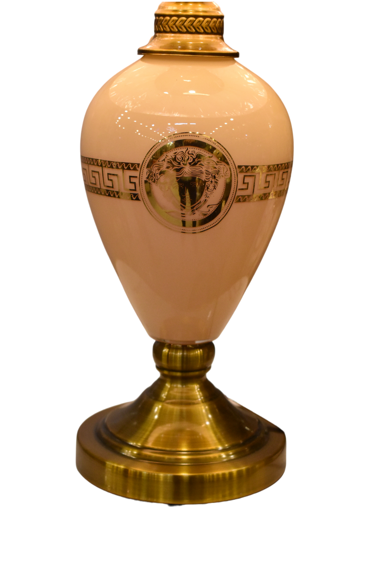 Versace-Style Glass Table Lamp – (Pair )