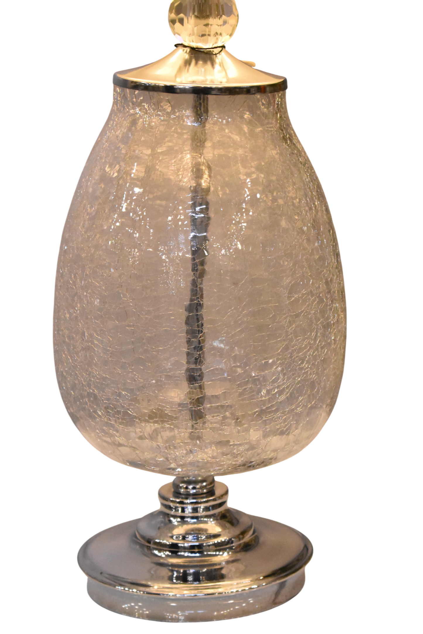 Cracking Glass Table Lamps – Pair