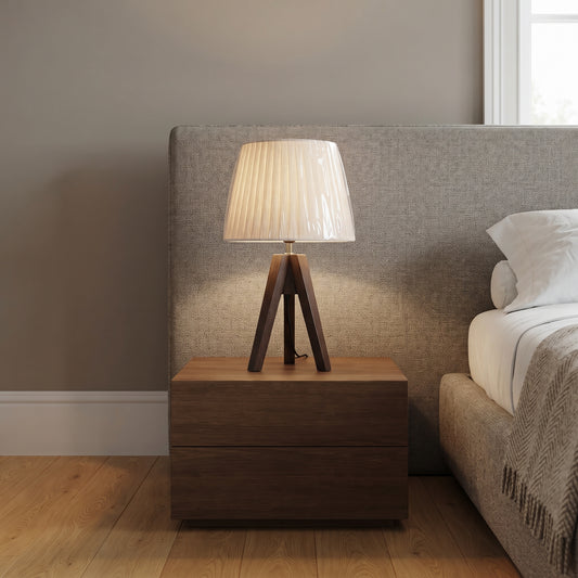 Woodcraft Aura™ – Wooden Tripod Lamp Pair (20 Inch Height)