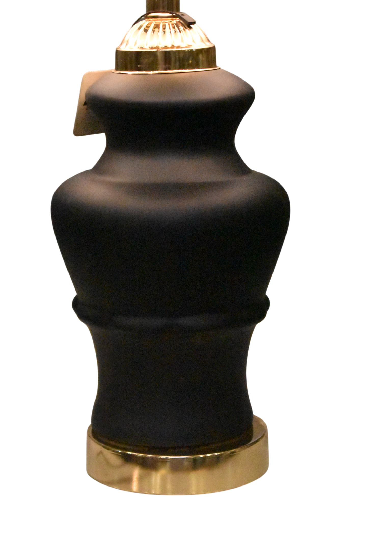 Midnight Elegance™ – Black Porcelain Lamp Pair