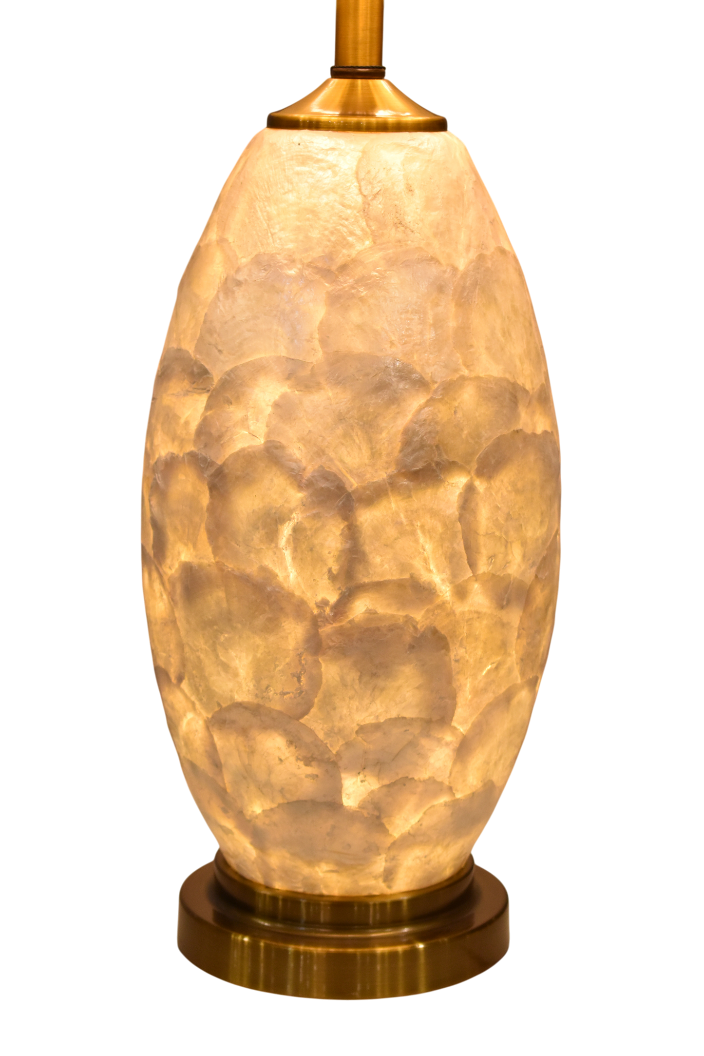 Opal Glow Mother-Pearl Table Lamp (Pair)