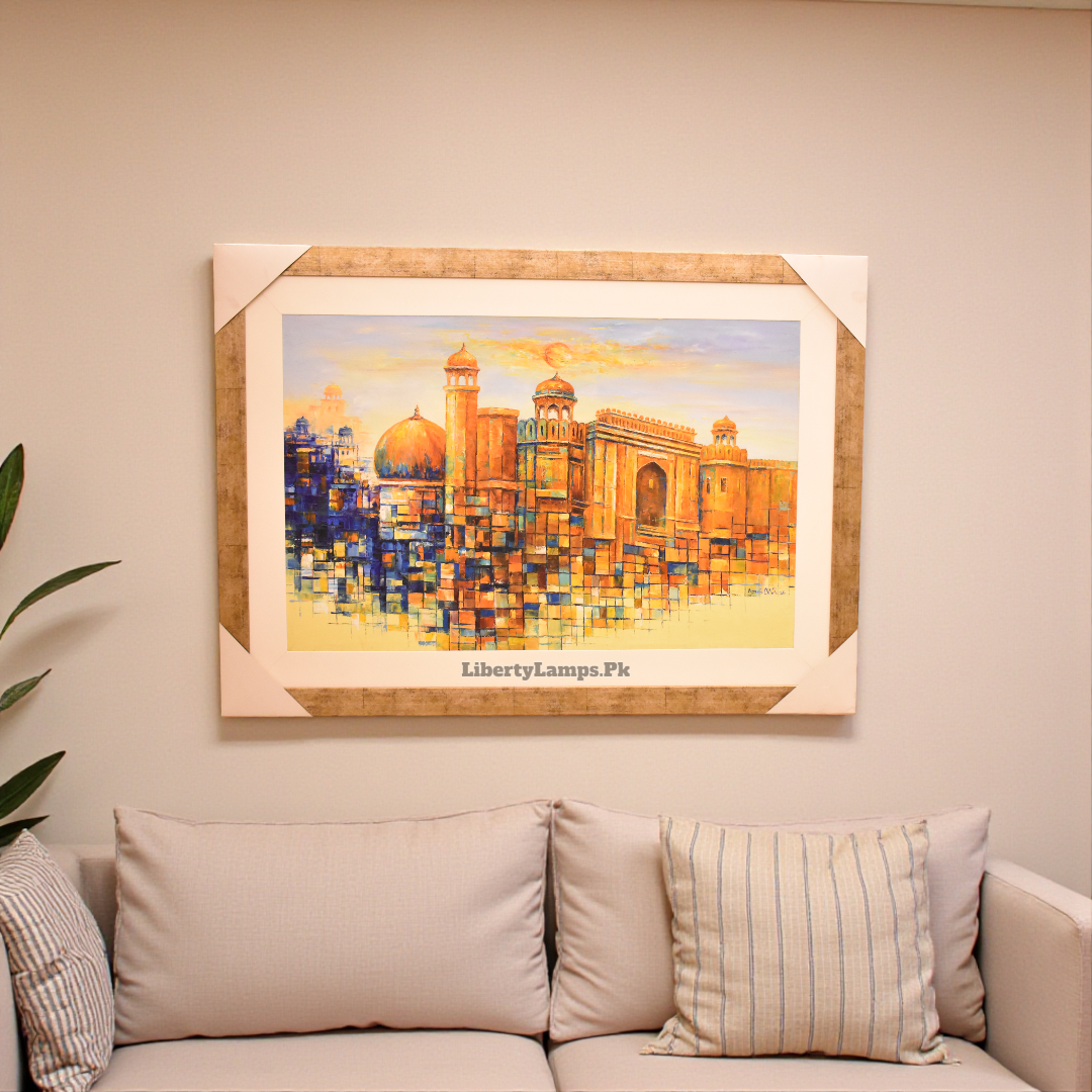 Timeless Streets – Old City Handmade Oil Painting on Canvas