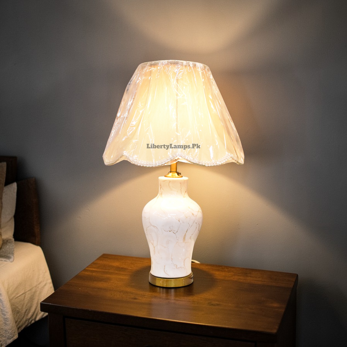 Textura Modern™ – Textured Ceramic Lamp Pair