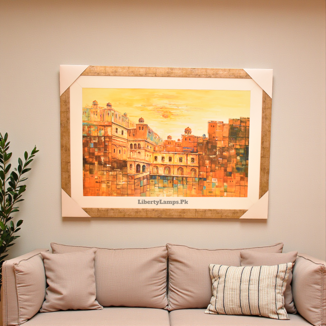 Historic Pathways – Old City Handmade Oil Painting on Canvas