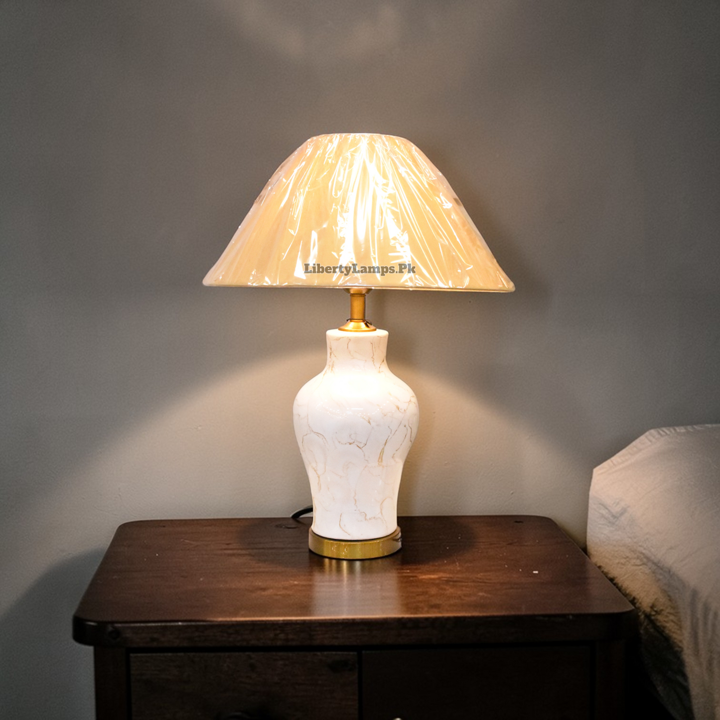 Textura Modern™ – Textured Ceramic Lamp Pair
