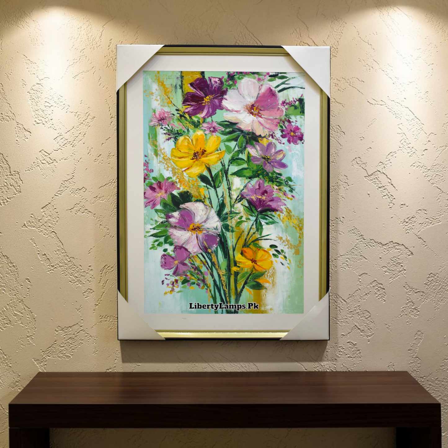 Graceful Floral Handmade Oil Painting on Canvas
