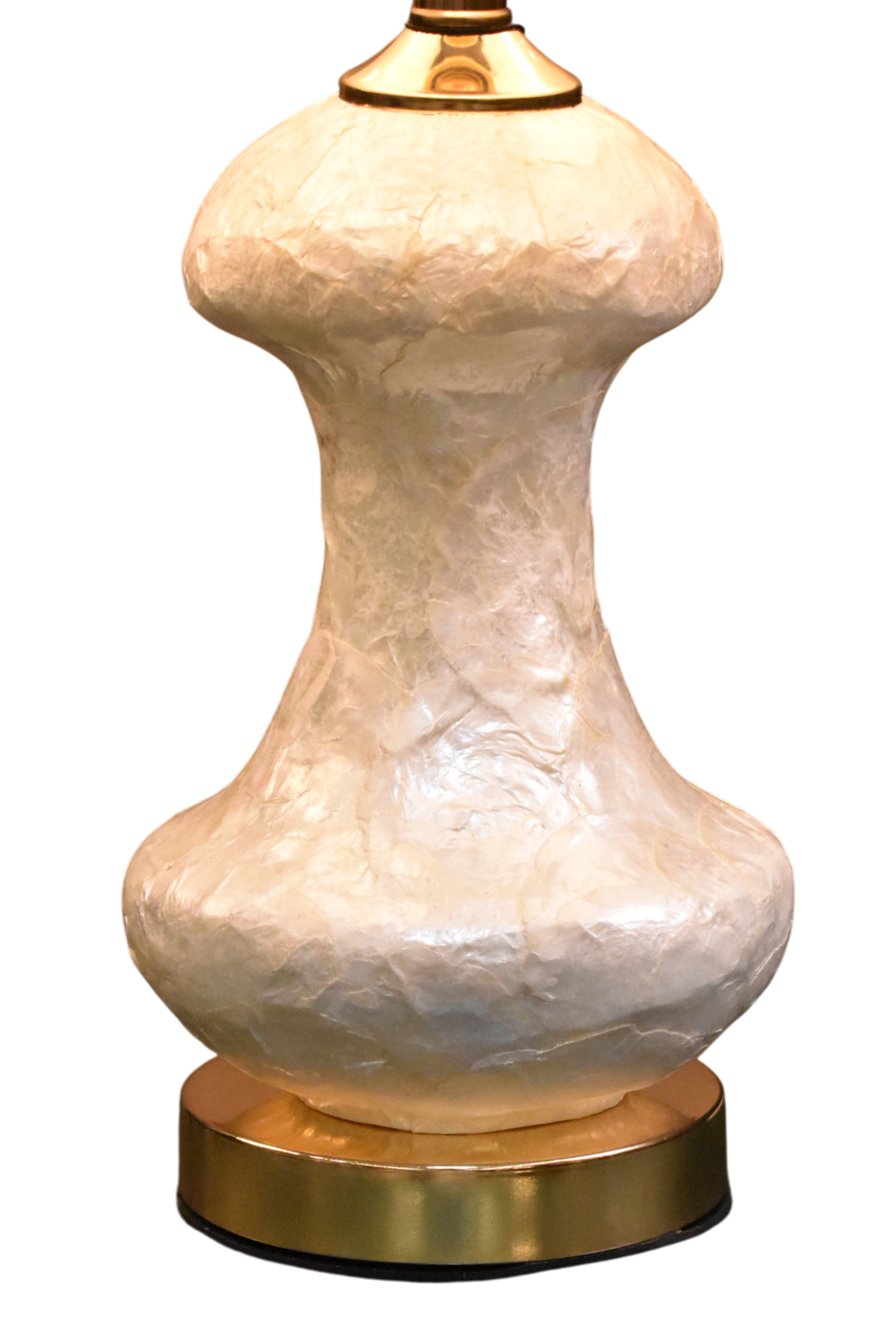 Pearl Aura™ – White Mother-of-Pearl Lamp Pair