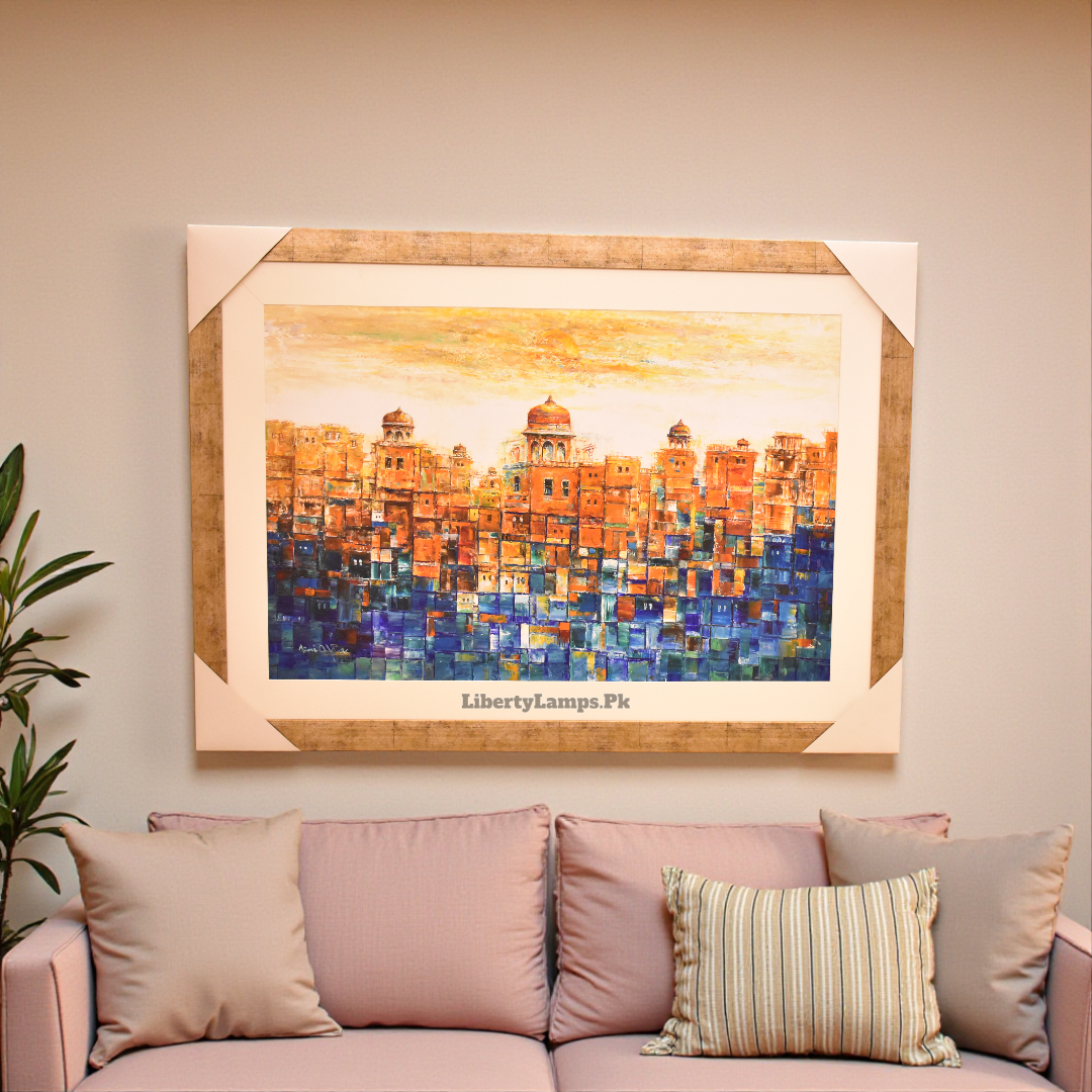 Timeless Heritage – Old City Handmade Oil Painting on Canvas