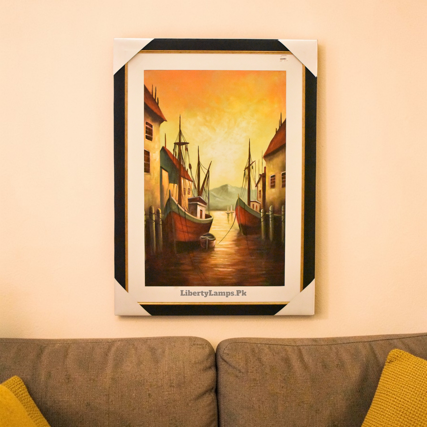 Sailing Serenity™ – Boat Handmade Oil Painting on Canvas