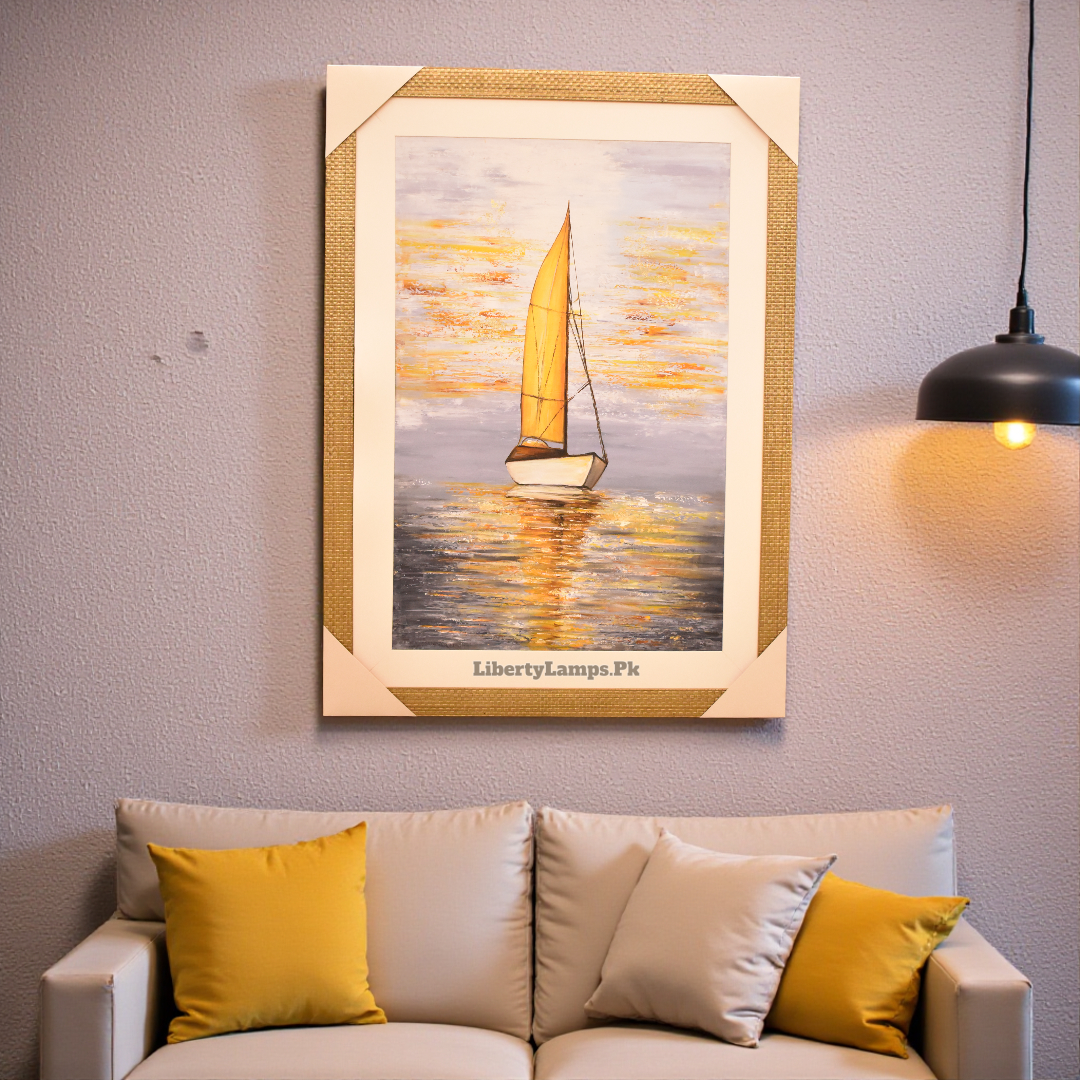Ocean Voyage – Ship Handmade Oil Painting on Canvas