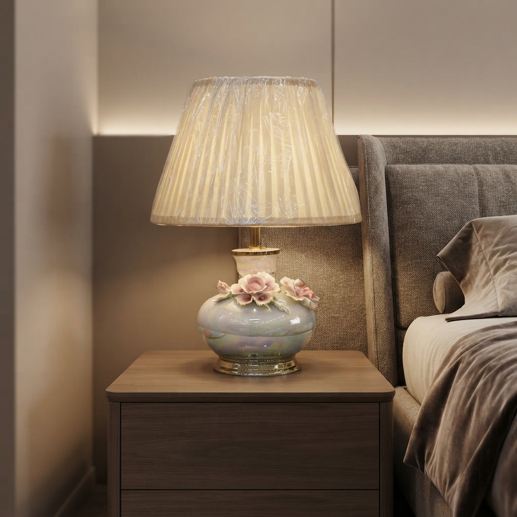 Porcelain Italian Lamp – Pair