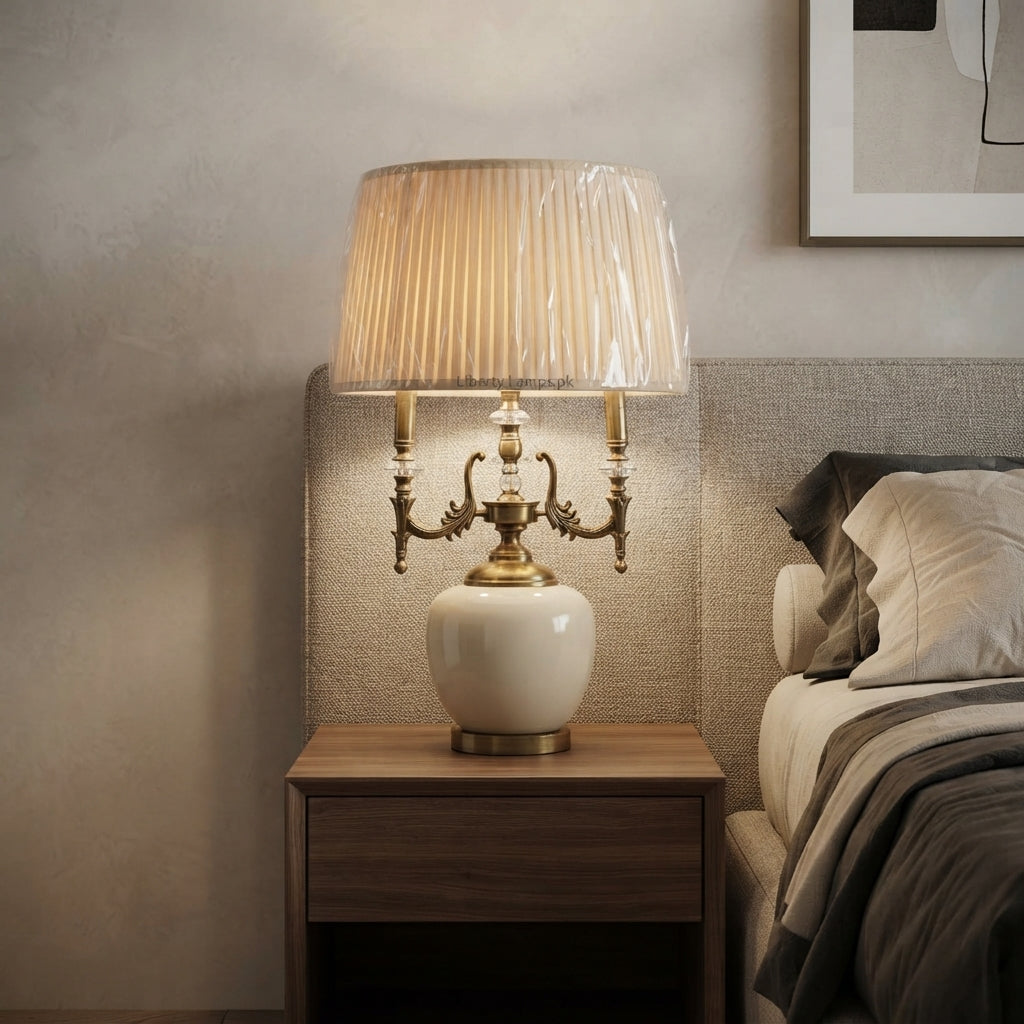 Ceramic Royale – 4 Arm Table Lamp Pair