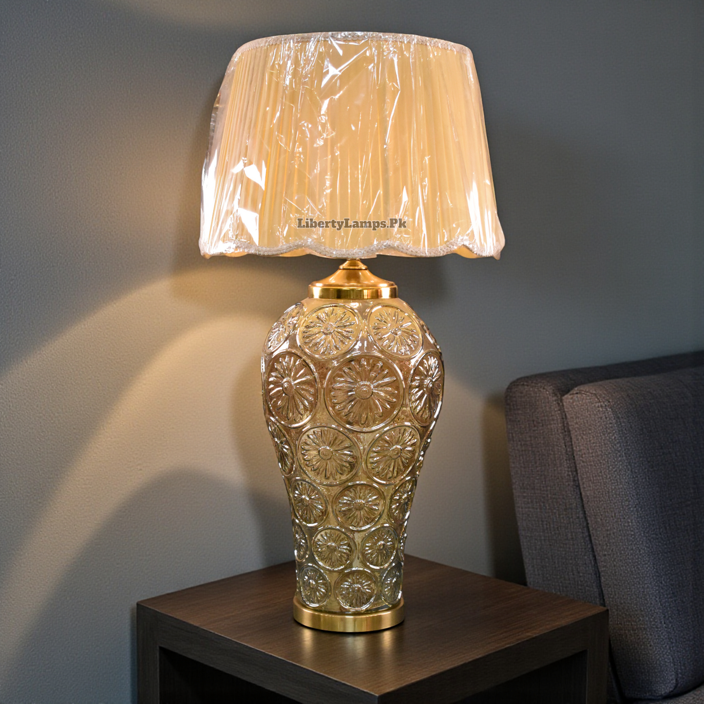 Persian  – Irani Glass Lamp Pair