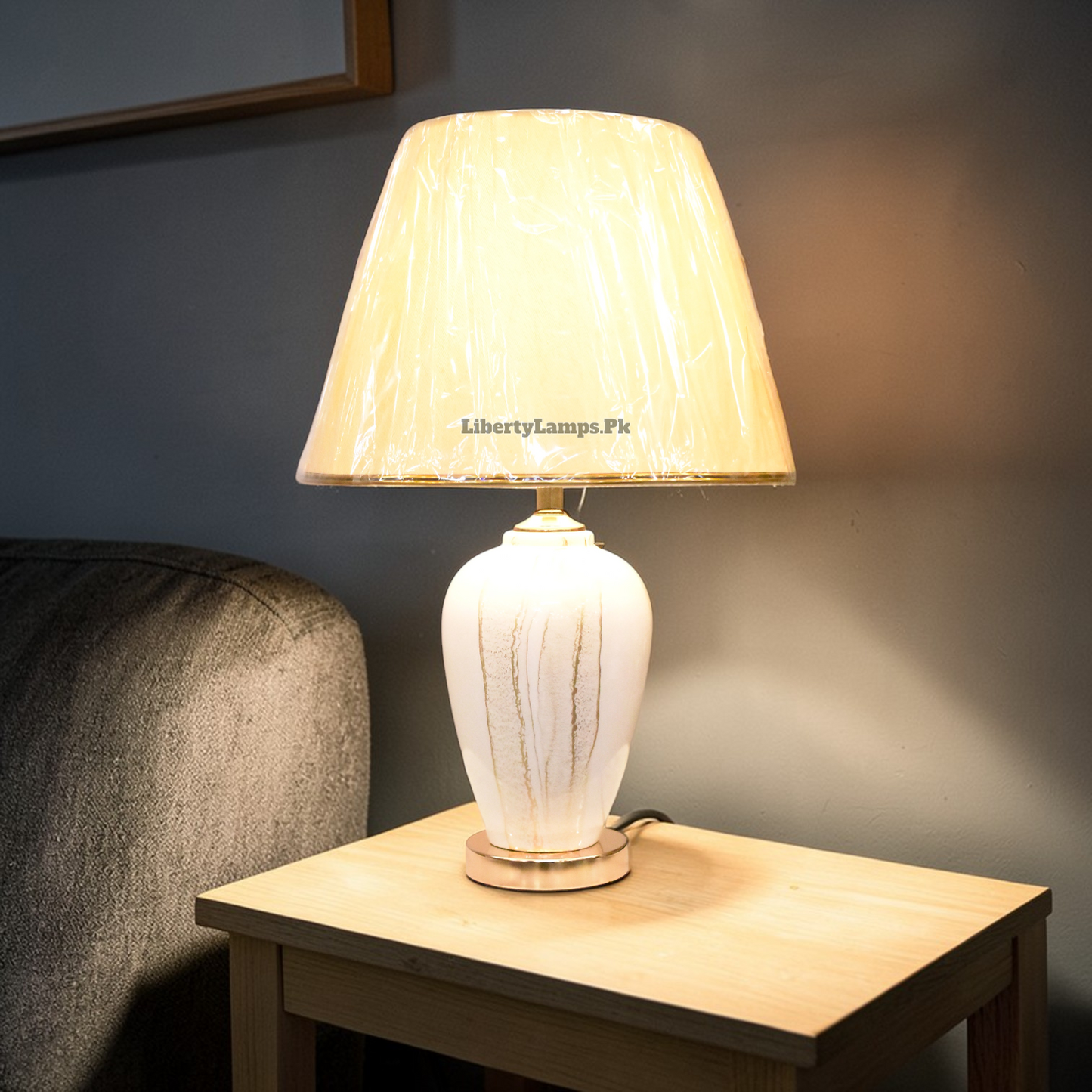 Textura Glow™ – Textured Ceramic Lamp Pair