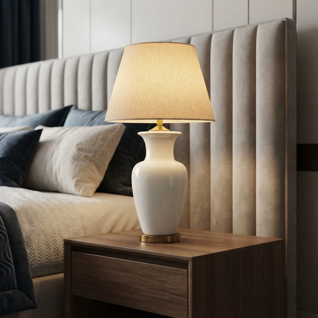Porcelain Lamp – Pair
