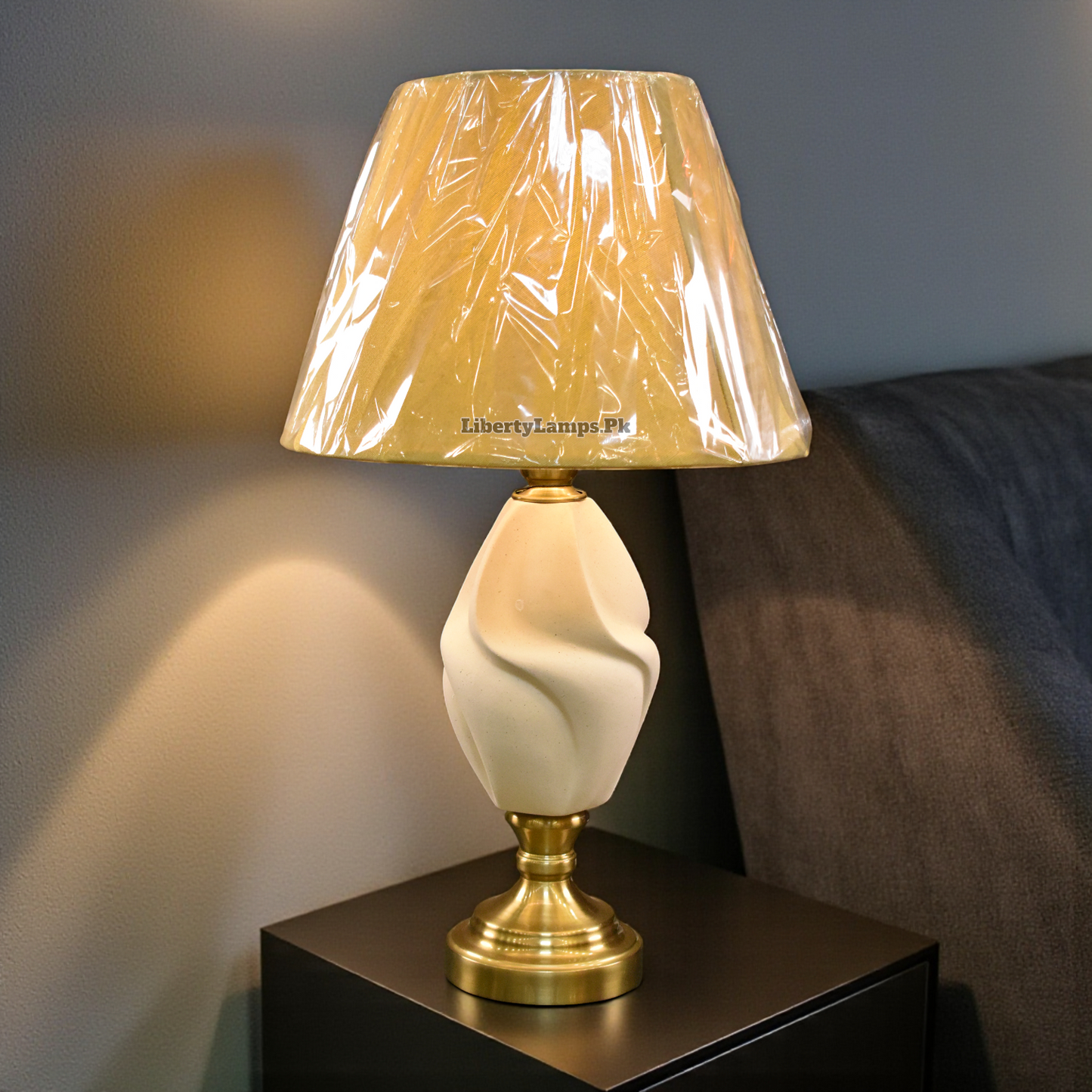 Twist Terra™ – White Terracotta Lamp Pair