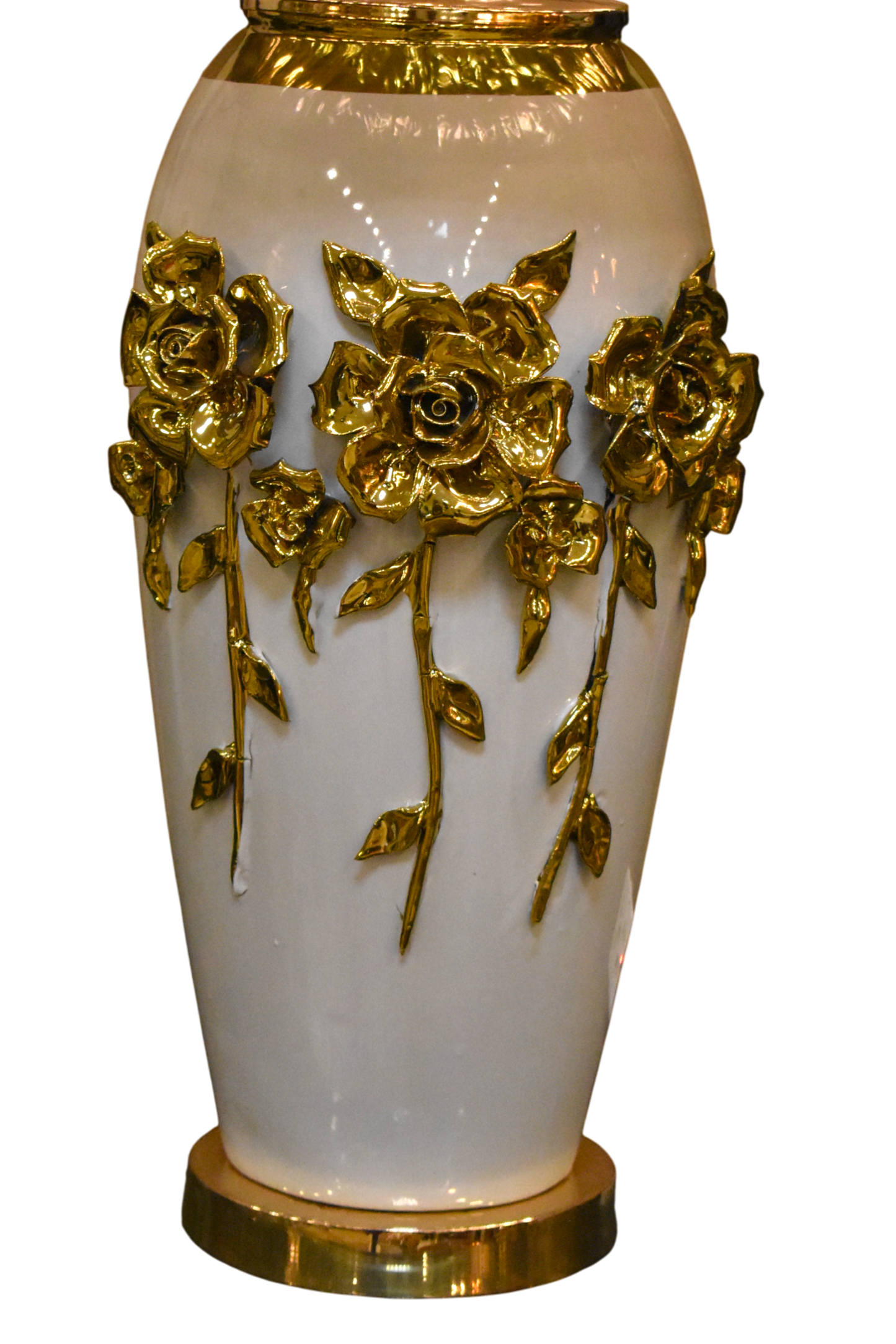Blossom Élan™ – White Porcelain Floral Lamp Pair