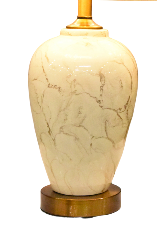 Ivory Glow™ – Cream Ceramic Lamp Pair