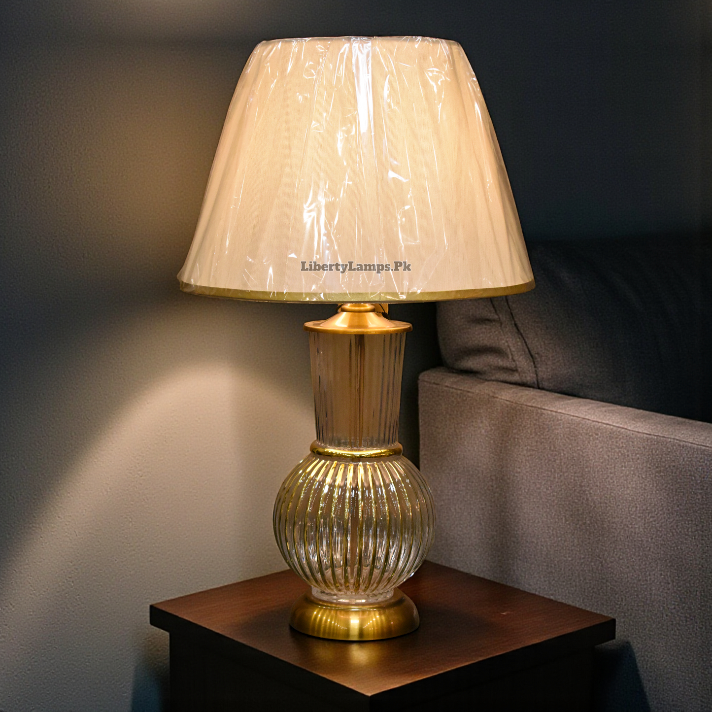 LumiGlass Aura™ – Glass Lamp Pair