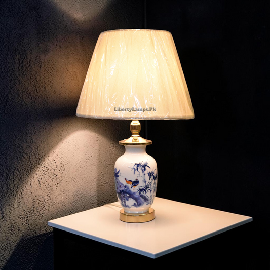 Ivory Hearth™ – Ceramic Lamp Pair