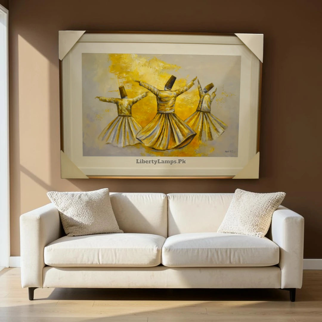 Timeless Sufi Art Handmade Oil Painting on Canvas