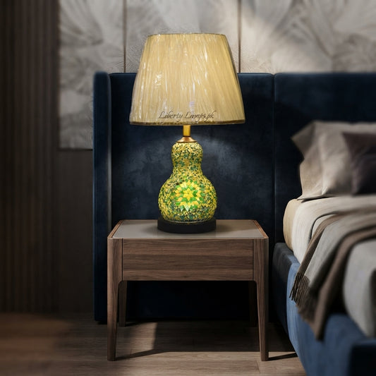 Turkish Mosaic Elegance – Double Light Table Lamp Pair