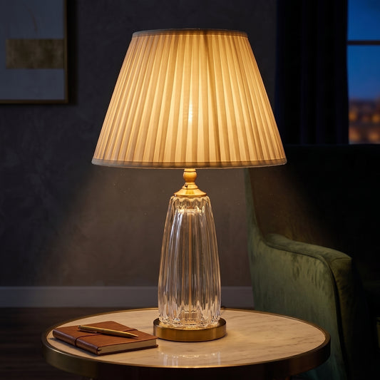 Crystal Cascade™ – Glass Lamp – Pair