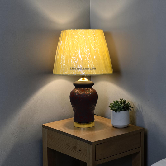 Heritage Script™ – Handmade Calligraphy Porcelain Lamp Pair