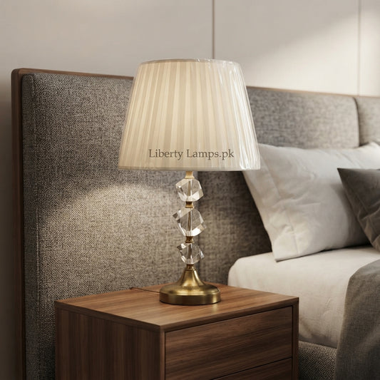 Crystal Radiance – Elegant Crystal Table Lamp Pair