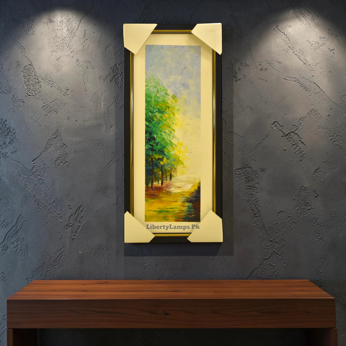 Rustic Landscape Cultural Handmade Oil Painting on Canvas