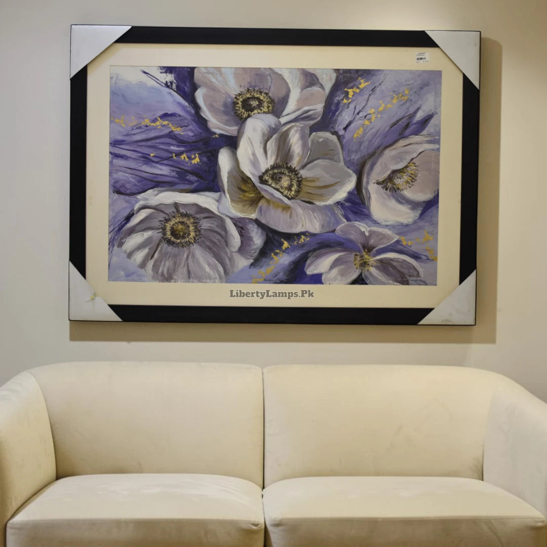 Graceful Floral Handmade Oil Painting on Canvas