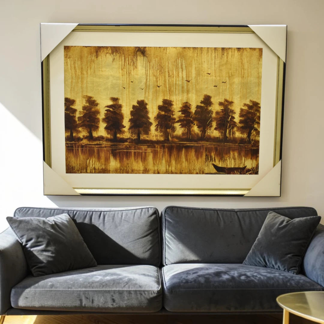 Vibrant Landscape Cultural Handmade Oil Painting on Canvas
