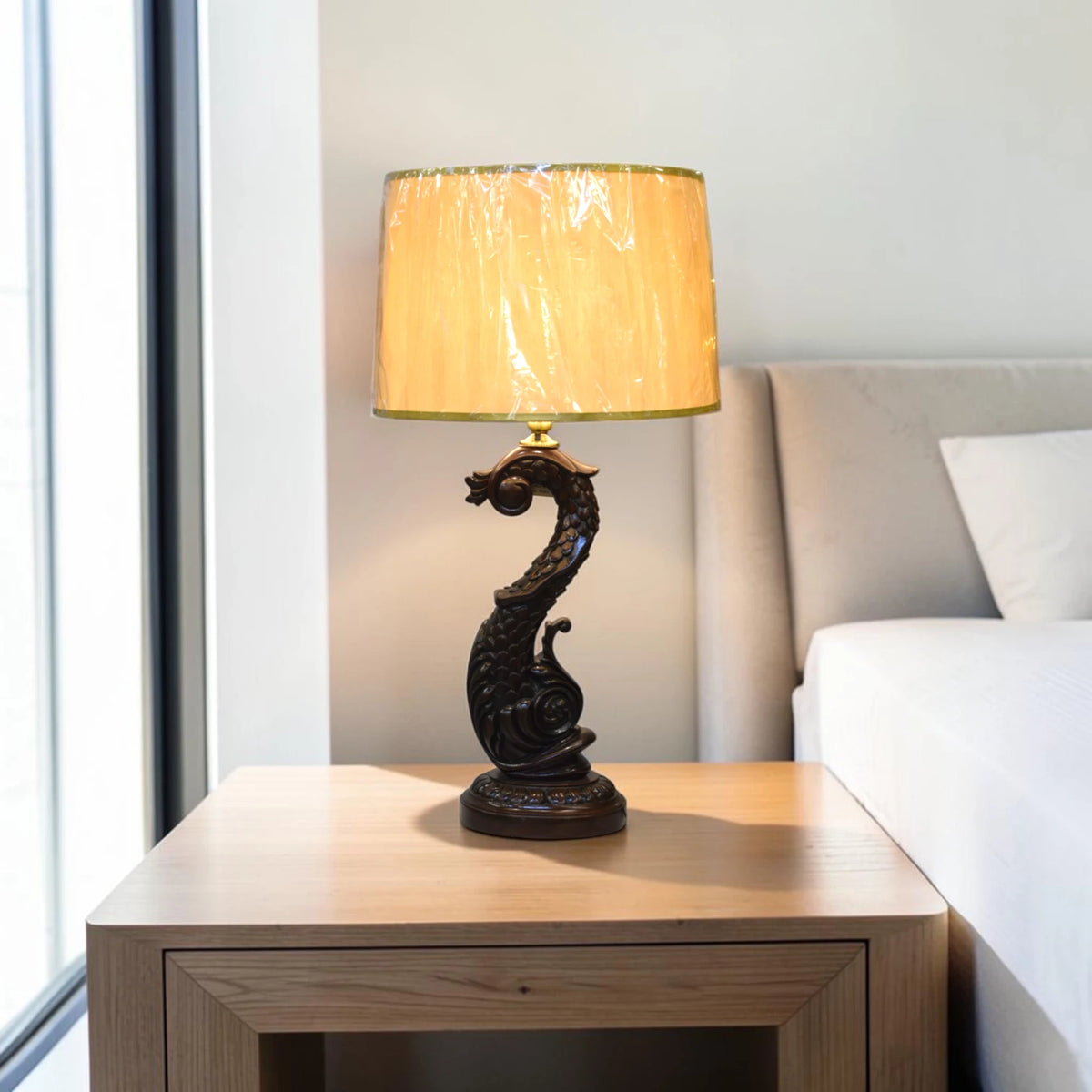 Solid Wood Heritage – Premium Solid Wood Table Lamp Pair