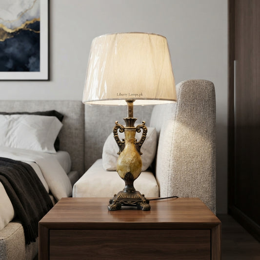 Resin Elegance – Modern Resin Table Lamp Pair