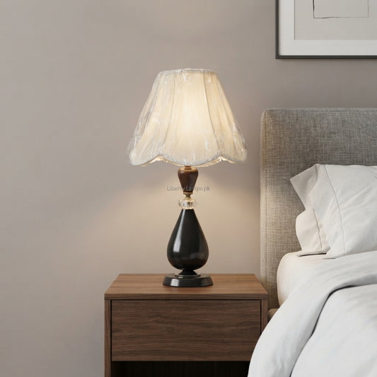 Wooden Heritage – Elegant Wooden Table Lamp Pair