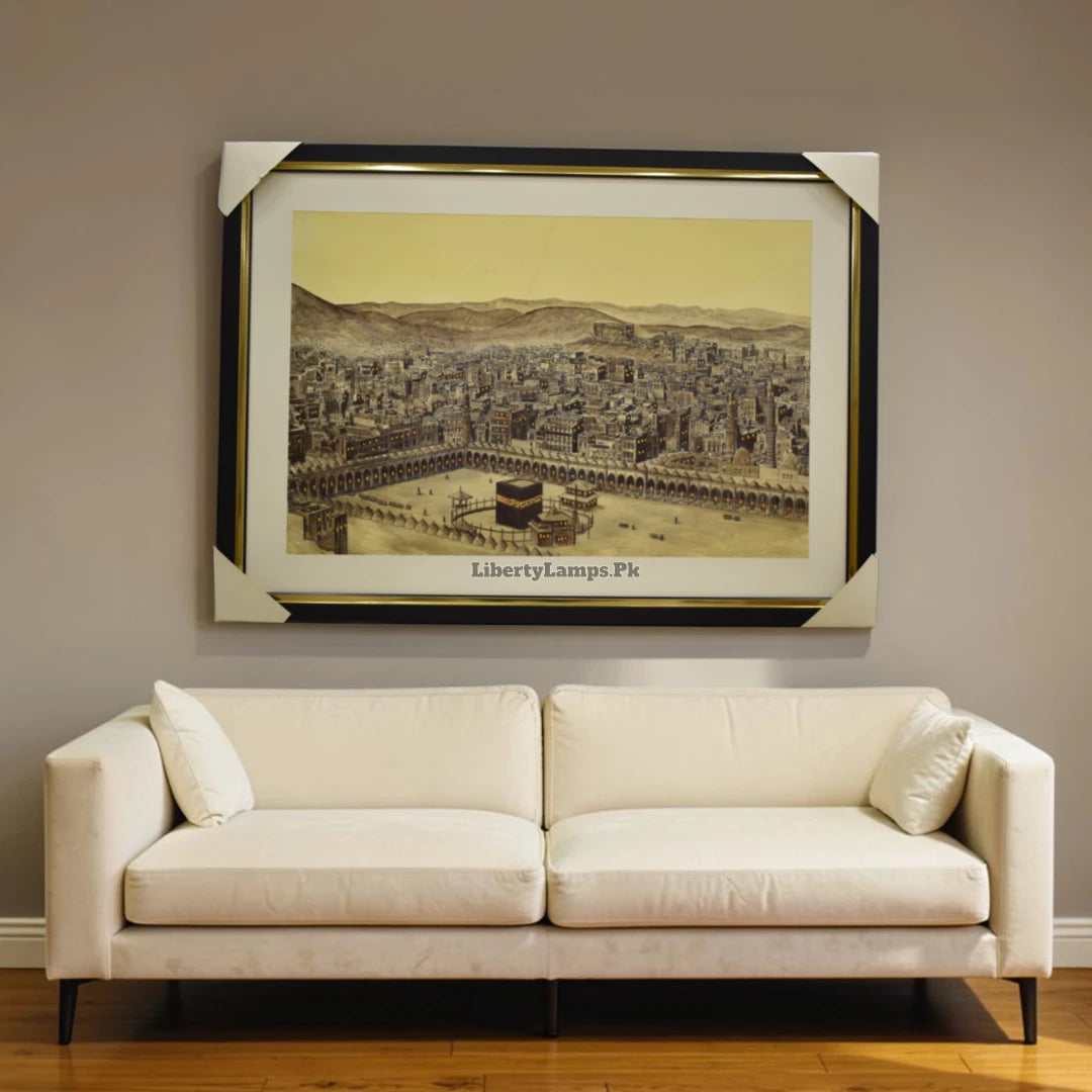 Sacred Old Kaaba Heritage Handmade Oil Painting on Canvas