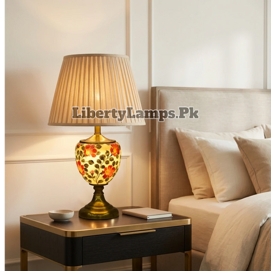 Camel Heritage – Traditional Camel Skin Double Light Table Lamp Pair